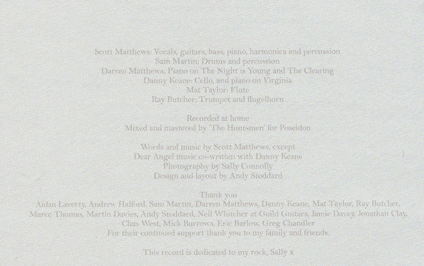 Scott Matthews (2) : Home Part 1 (CD, Album)