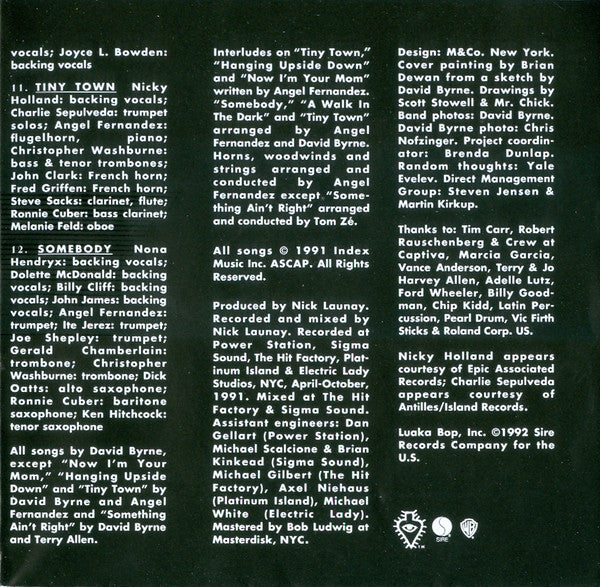 David Byrne : Uh-Oh (CD, Album)