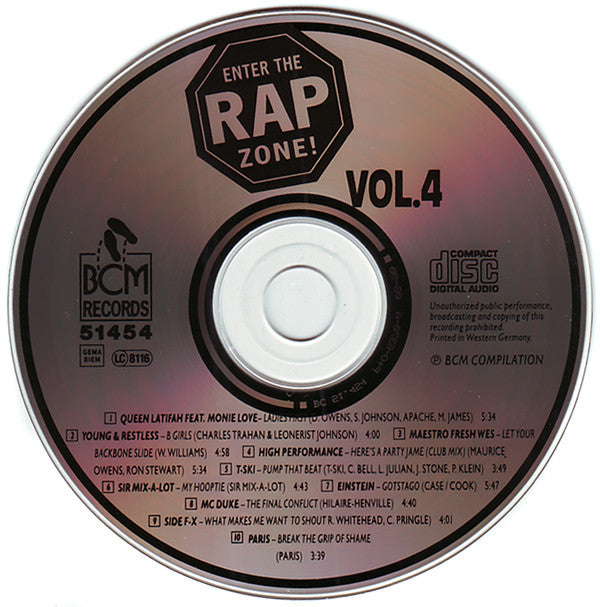 Various : Enter The Rap Zone! Vol. 4 (CD, Comp)