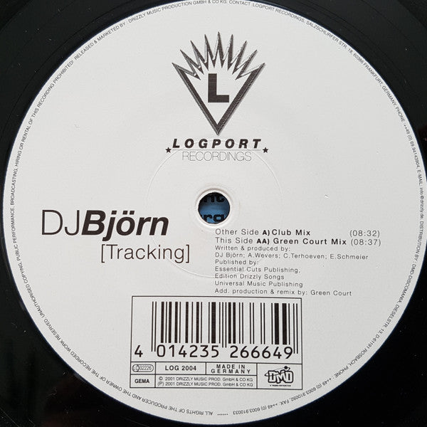 DJ Björn : Tracking (12")