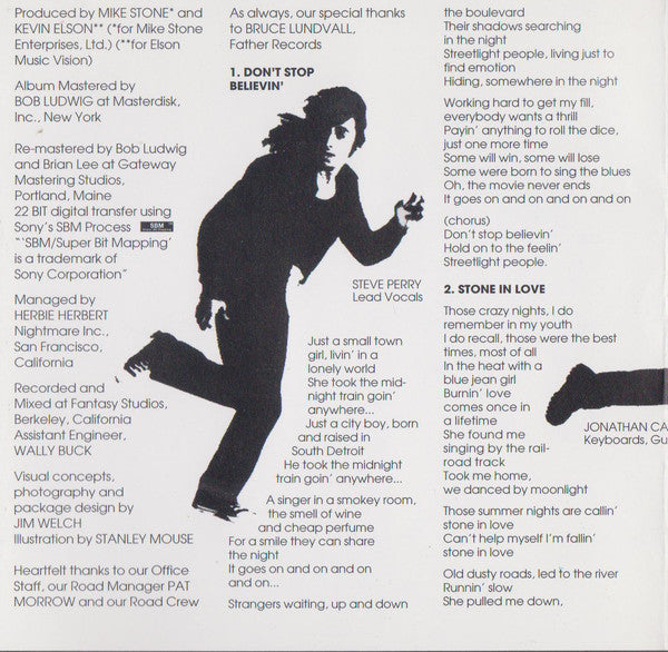 Journey : Escape (CD, Album, RE, RM, RP, Son)