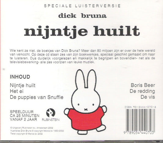 Dick Bruna : Nijntje Huilt (CD)