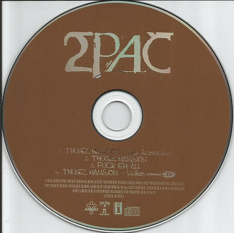 2Pac : Thugz Mansion (CD, Single, Enh)