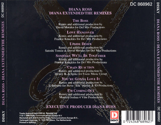 Diana Ross : Diana Extended - The Remixes (CD, Comp)