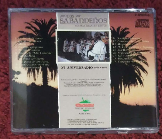 Los Sabandeños : 25 Aniversario.1966-1991 (CD, Comp)