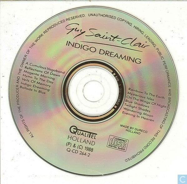 Guy Saint-Clair : Indigo Dreaming (CD, Album)