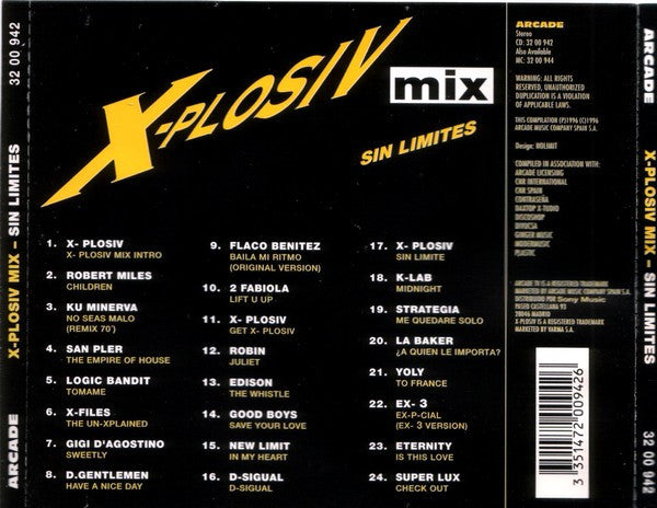Various : X-Plosiv Mix (Sin Limites) (CD, Mixed)
