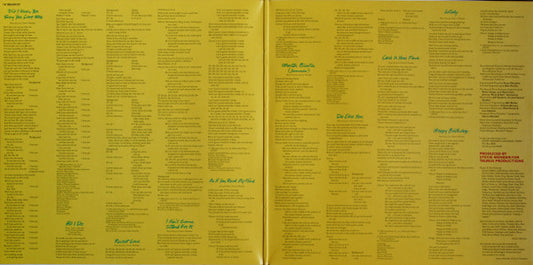 Stevie Wonder : Hotter Than July (LP, Album, Gat)