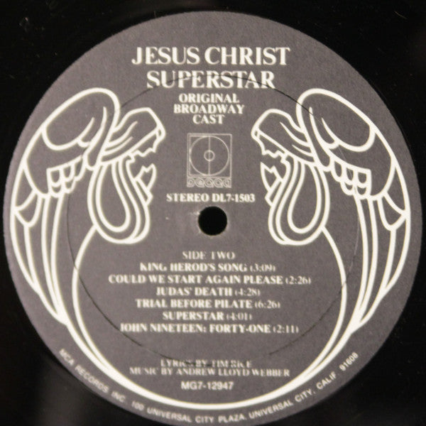 "Jesus Christ Superstar" Original Broadway Cast : Original Broadway Cast - Jesus Christ Superstar (LP, Album, All)