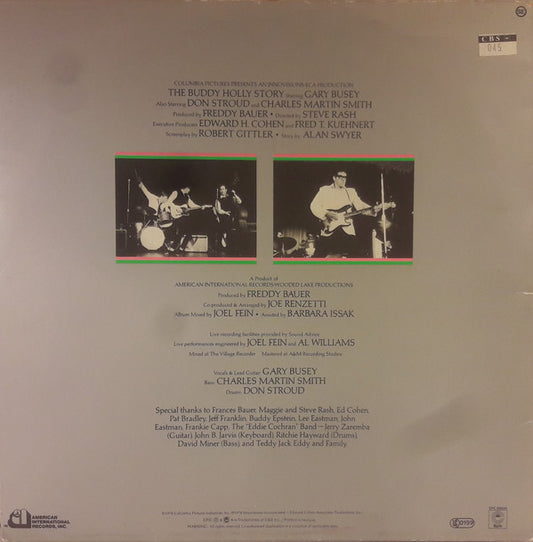 Gary Busey : The Buddy Holly Story (Original Motion Picture Soundtrack) (LP, Album)
