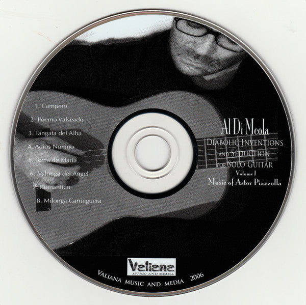 Al Di Meola : Diabolic Inventions And Seduction For Solo Guitar Volume I (Music Of Astor Piazzolla) (CD, Album, Club, Pap)