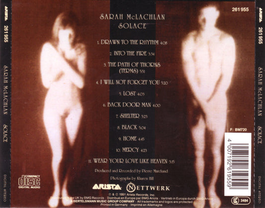Sarah McLachlan : Solace (CD, Album, RP)