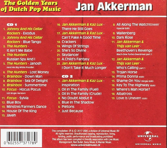 Jan Akkerman : The Golden Years Of Dutch Pop Music (Solo & Groups) (2xCD, Comp)