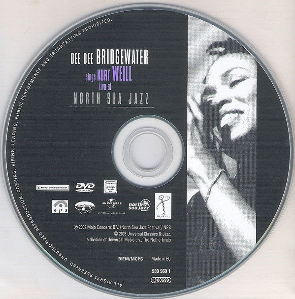 Dee Dee Bridgewater : Sings Kurt Weill Live At North Sea Jazz (DVD, NTSC)