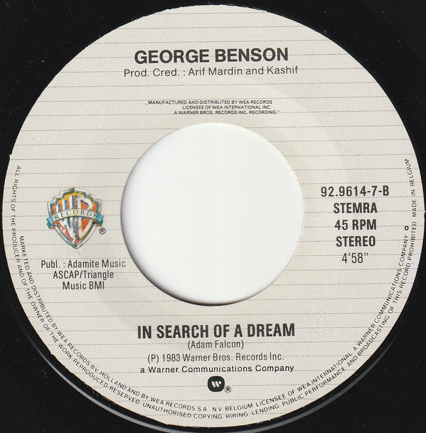 George Benson : Lady Love Me (7", Single)