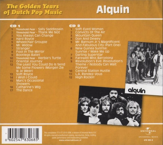 Alquin : The Golden Years Of Dutch Pop Music (A&B Sides And More 1971-1976) (2xCD, Comp)
