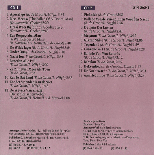 Boudewijn De Groot : Vijf Jaar Hits - Deel 2 (2xCD, Comp, RE)
