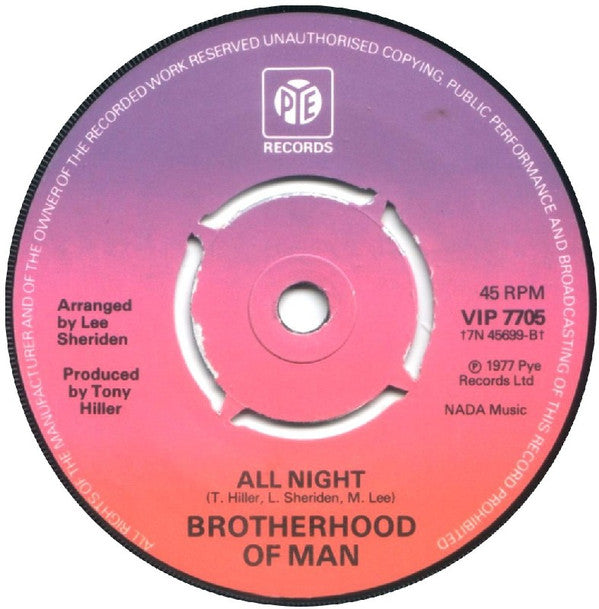 Brotherhood Of Man : Angelo (7", Single)