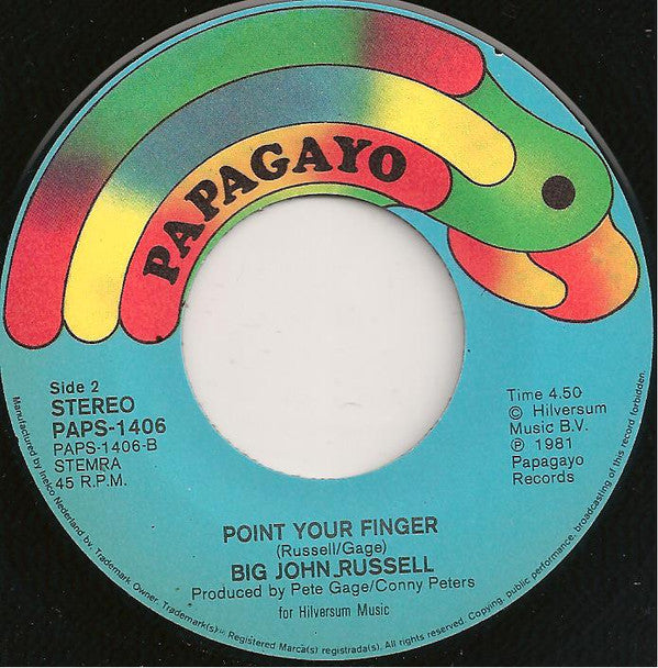 Big John Russell : Hokie Pokie (All Over The World) (7", Single)