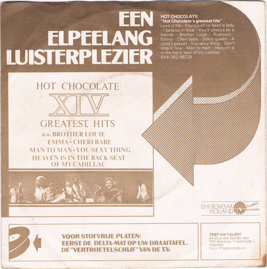 Hot Chocolate : Every 1's A Winner (7", Single)