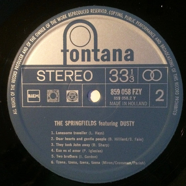 The Springfields : The Springfields Featuring Dusty (LP, RE)