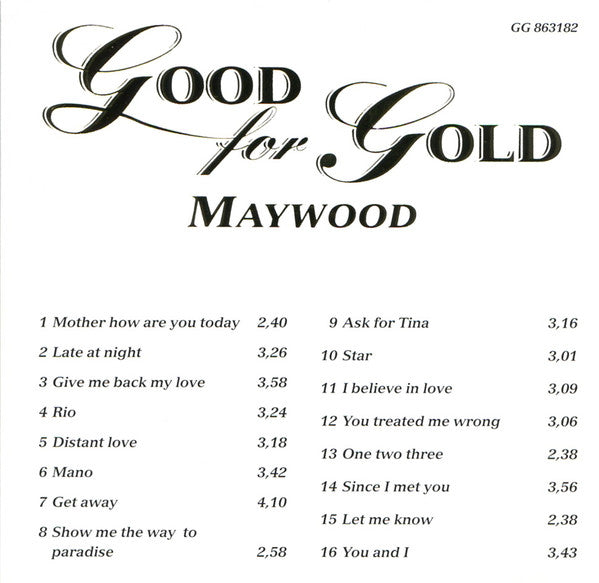 Maywood : Good For Gold (CD, Comp)