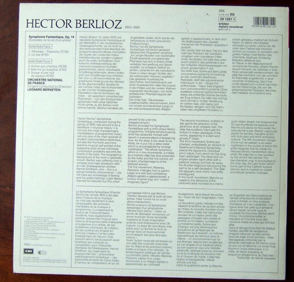 Hector Berlioz - Leonard Bernstein, Orchestre National De France : Symphonie Fantastique (LP, RE, Dig)