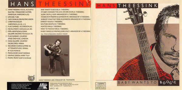 Hans Theessink : Baby Wants To Boogie (CD, Album)