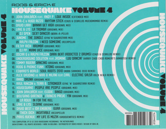 Roog & Erick E : Housequake Volume 4 (CD, Comp, Mixed)