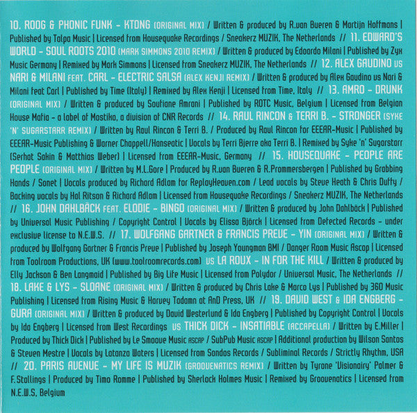 Roog & Erick E : Housequake Volume 4 (CD, Comp, Mixed)