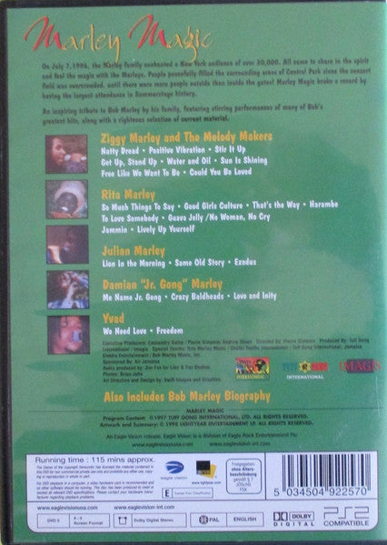 Various : Marley Magic Live In Central Park At Summerstage (DVD-V, PAL)