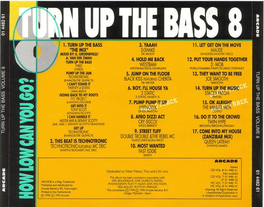 Various : Turn Up The Bass Volume 8 (CD, Comp)
