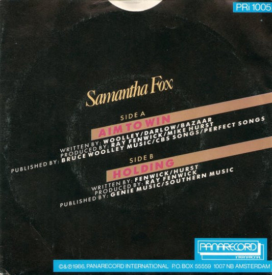 Samantha Fox : Aim To Win (7")