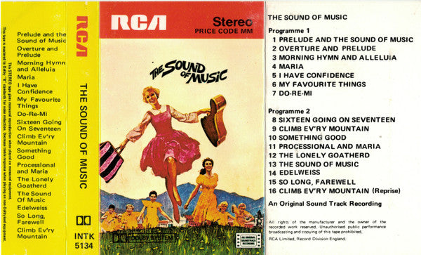 Various : The Sound Of Music (Original Soundtrack Recording) (Cass, Album)