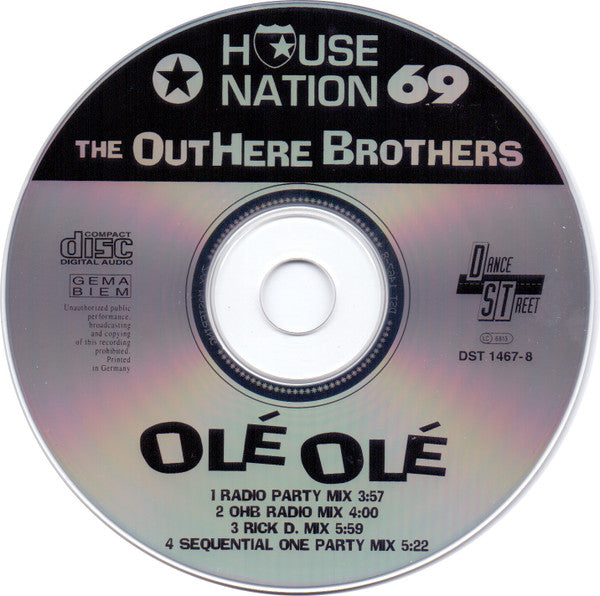 The Outhere Brothers : Olé Olé (CD, Maxi)