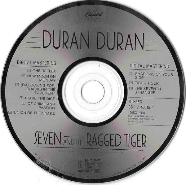Duran Duran : Seven And The Ragged Tiger (CD, Album, RE)