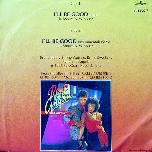 René & Angela : I'll Be Good (7", EP)