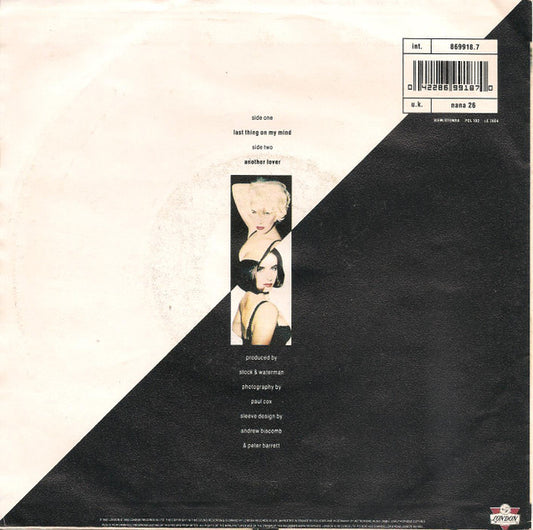 Bananarama : Last Thing On My Mind (7", Single)