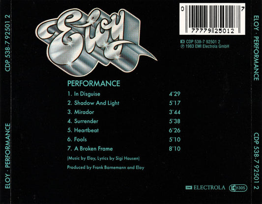 Eloy : Performance (CD, Album, RE)