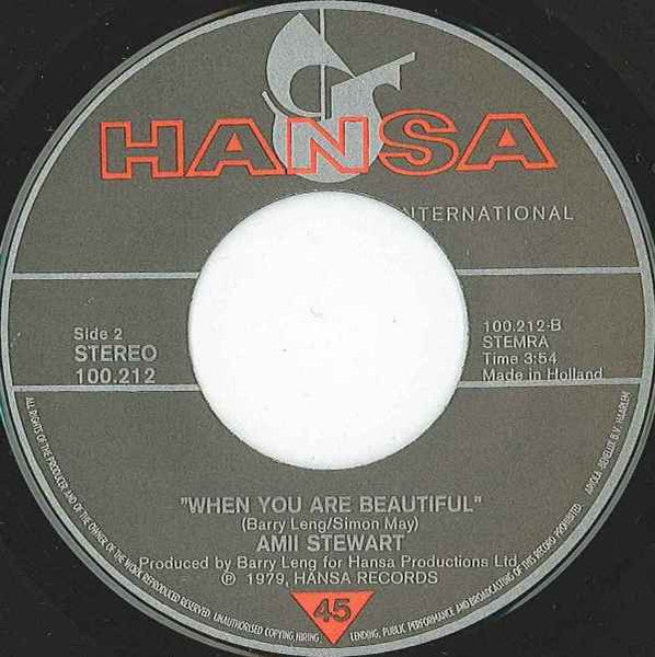 Amii Stewart : Knock On Wood (7", Single)