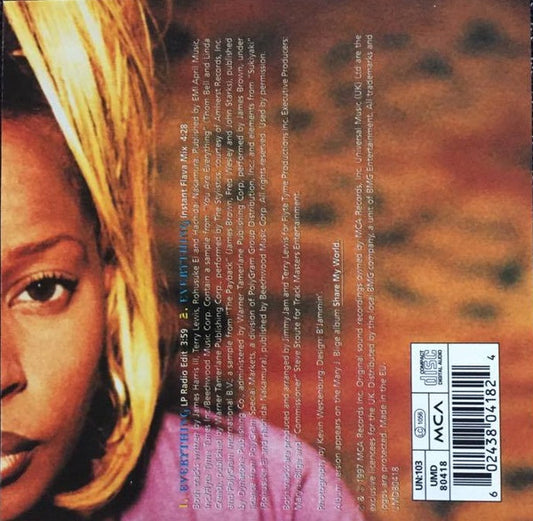 Mary J. Blige : Everything (CD, Single, Car)
