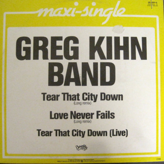 Greg Kihn Band : Tear That City Down (12", Maxi)