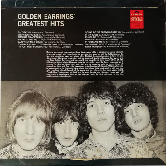 Golden Earring : Greatest Hits (LP, Comp)