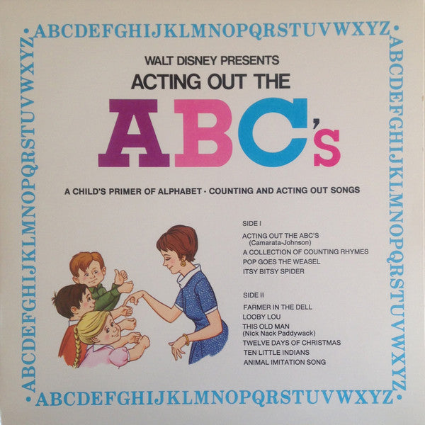 Various : Walt Disney Presents Acting Out The ABC's (LP)