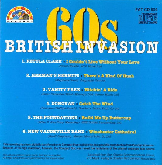 Various : 60s British Invasion (CD, Comp)