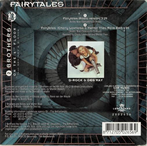 2 Brothers On The 4th Floor Feat. Des'Ray & D-Rock : Fairytales (CD, Single, Car)