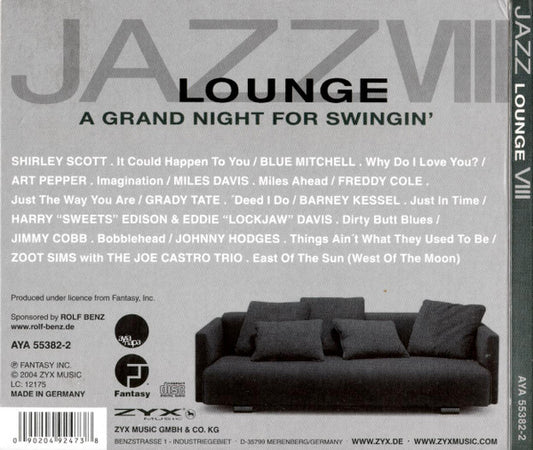 Various : Jazz Lounge VIII: A Grand Night For Swingin' (CD)