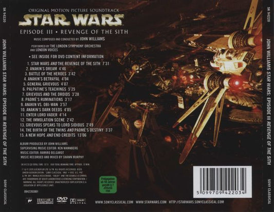 John Williams (4) : Star Wars Episode III · Revenge Of The Sith (Original Motion Picture Soundtrack) (CD, Album + DVD-V, Ltd, PAL, Dol)