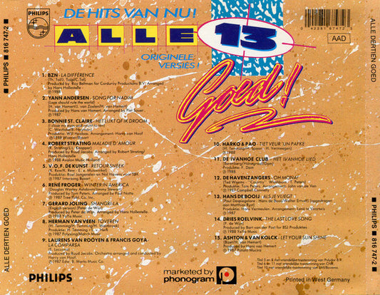 Various : Alle 13 Goed! - De Hits Van Nu! (CD, Comp)
