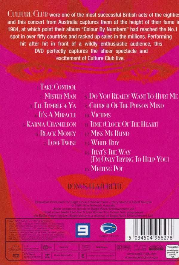 Culture Club : Live In Sydney (DVD-V, PAL)